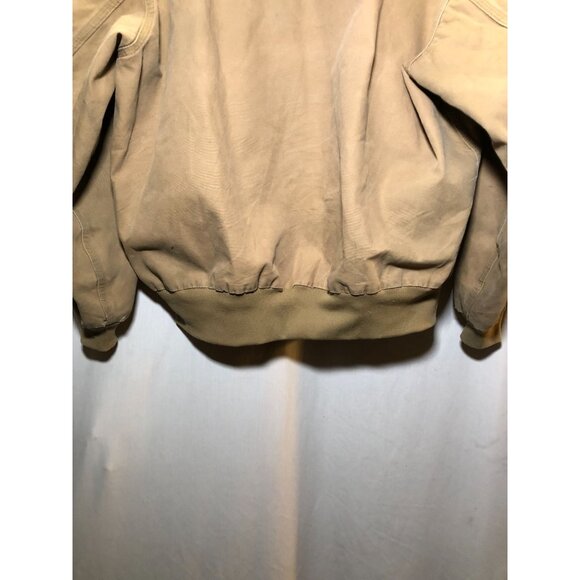 Carhartt Men's Hooded Canvas Work Jacket J280 2XL Quilted Flannel Lined, Canvas - Picture 12 of 16